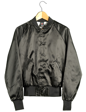 JACKET, SATIN, POWER, BLACK, UL